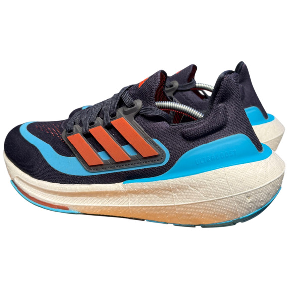 ADIDAS UltraBoost Light Men\'s 8 Running Shoes Blue Red Sneakers Worn Once main image 13